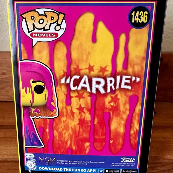 Funko POP! #1436 Carrie Black Light Funko Pop! Entertainment Earth Exclusive - Picture 7 of 10